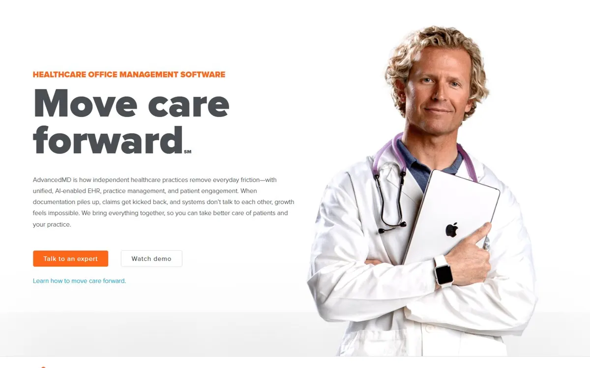 AdvancedMD website