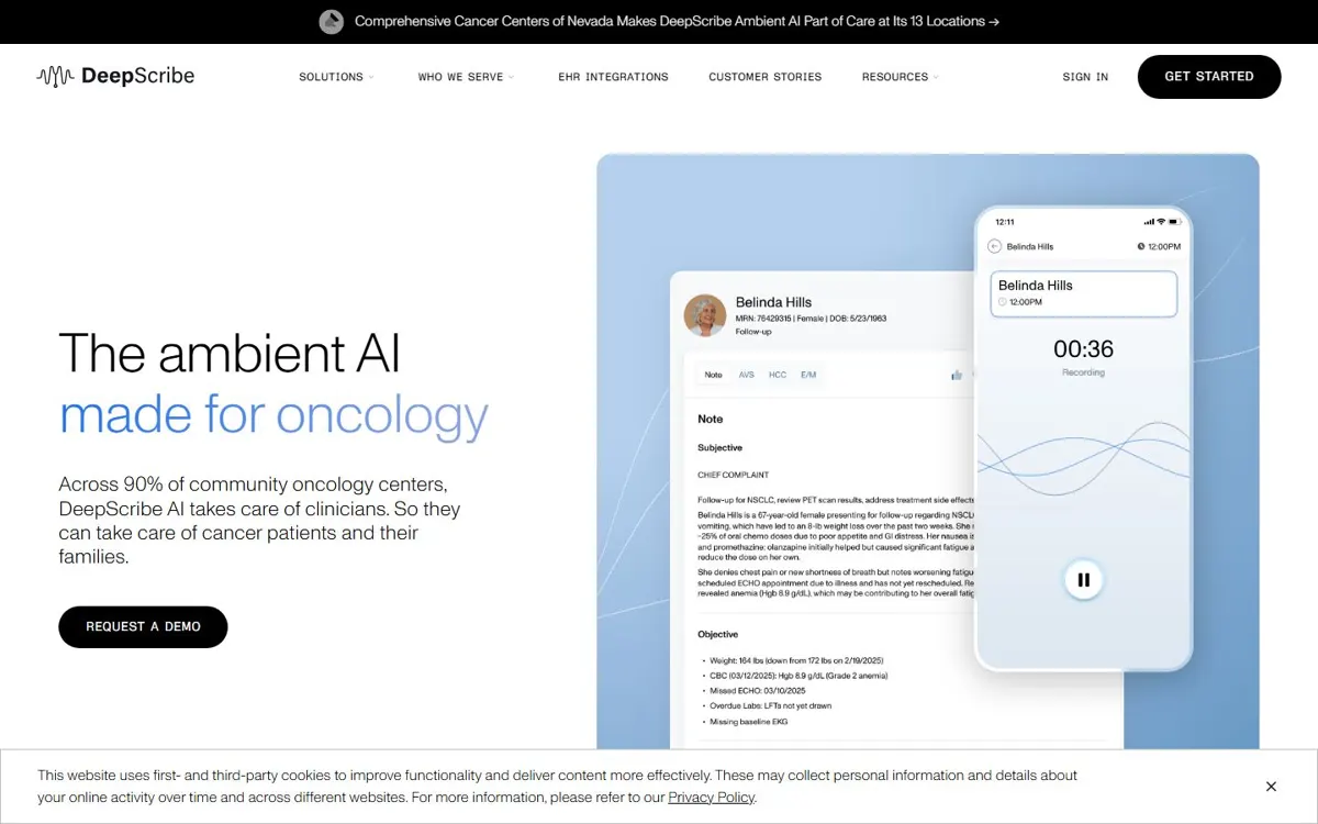 DeepScribe website