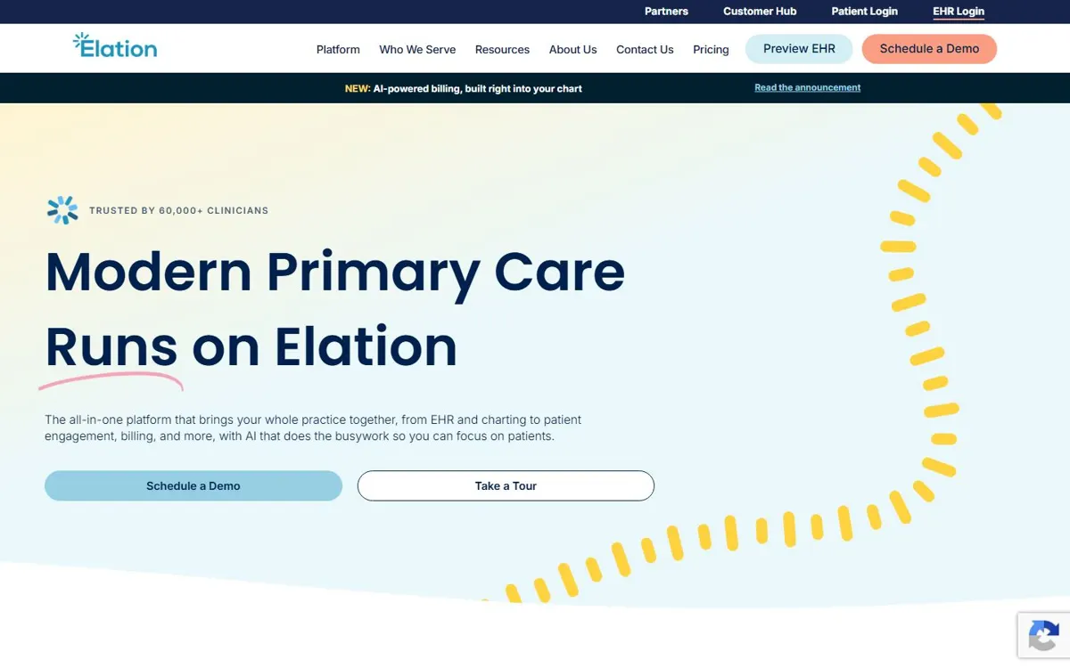 Elation Health website