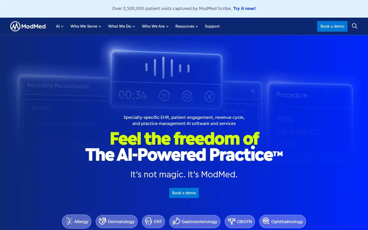 ModMed EMA website